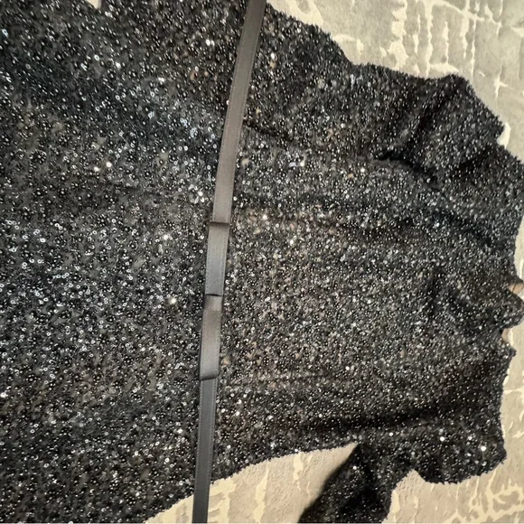 Used NADINE MERABI Black Edie Dress size SM - Picture 6 of 7